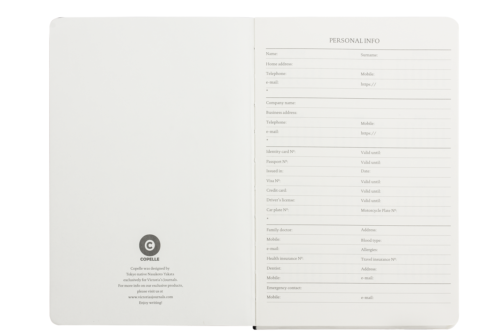 Black Copelle A5 Kraft Dotted Bullet Journal