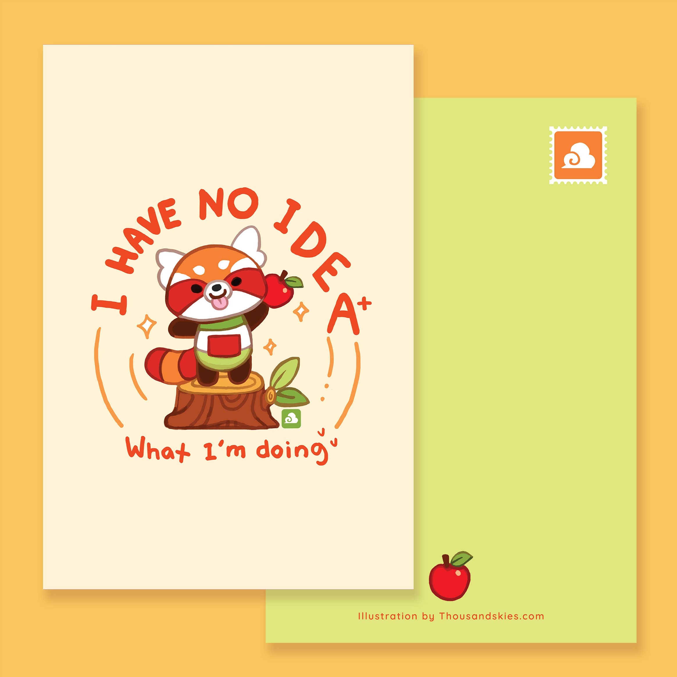 I Have No Idea Postcard