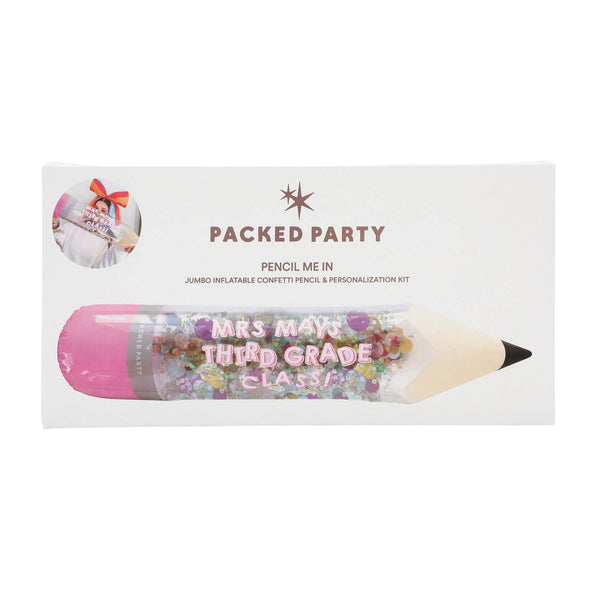 Pencil Me In Jumbo Inflatable Pencil and Sticker Kit