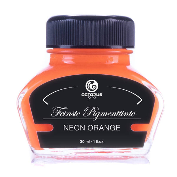 Neon Highlighter Orange Pigmented Fountain Pen Ink
