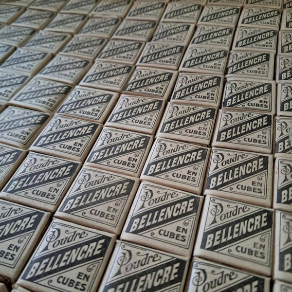 Antique French Bellencre Dry Ink Cubes