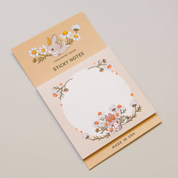 Jackalope's Garden Cream Sticky Notes