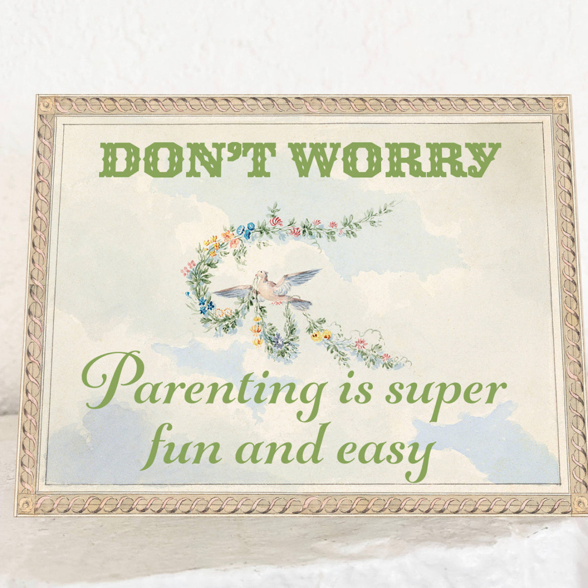Parenting is Easy and Fun Greeting Card