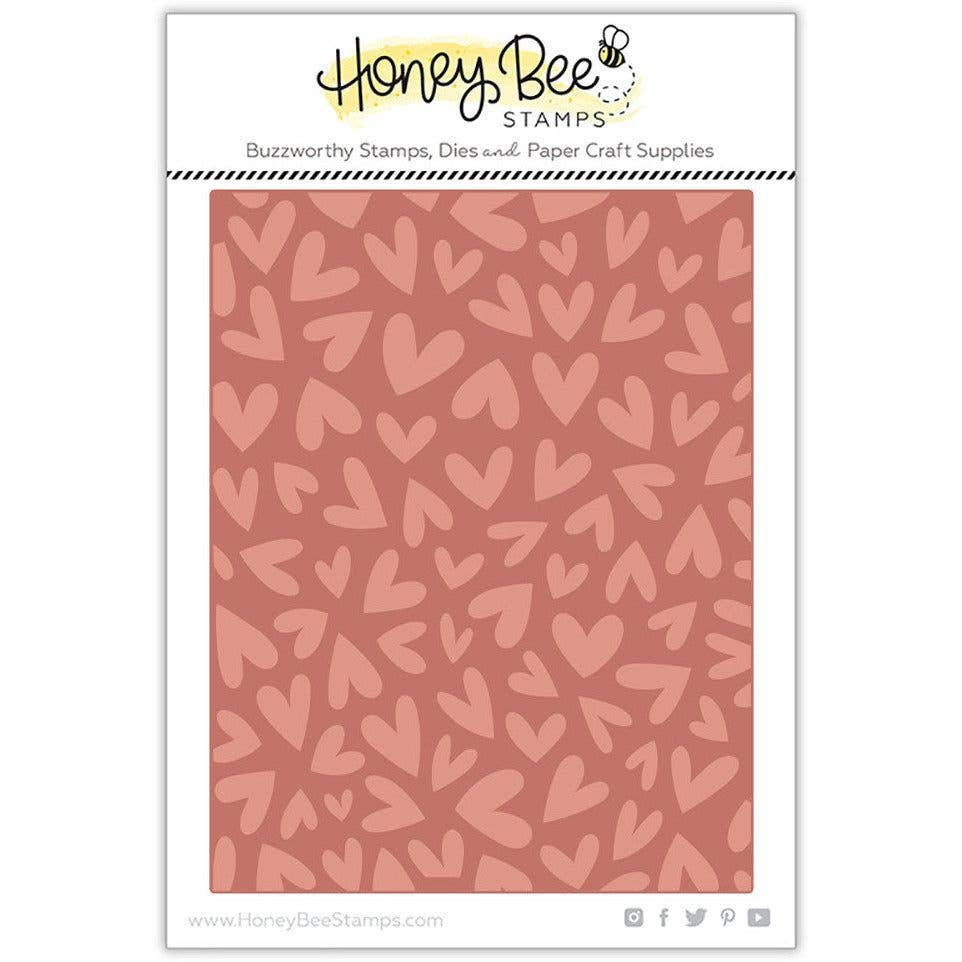 Foiled Fluttering Hearts A2 Press Plate {Retired}