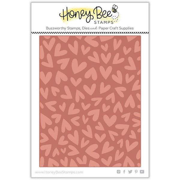 Foiled Fluttering Hearts A2 Press Plate {Retired}