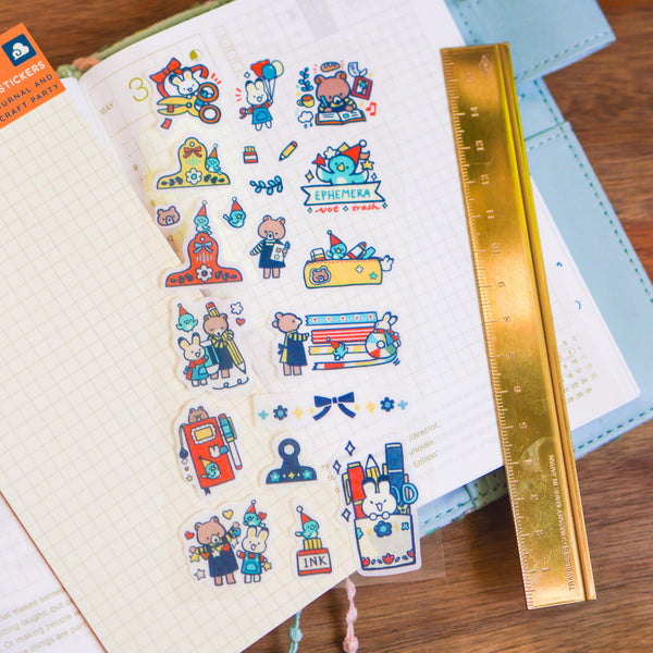 Journal and Craft Party Washi Sticker Sheet