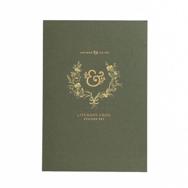 Literary Frog Sticker Sheets
