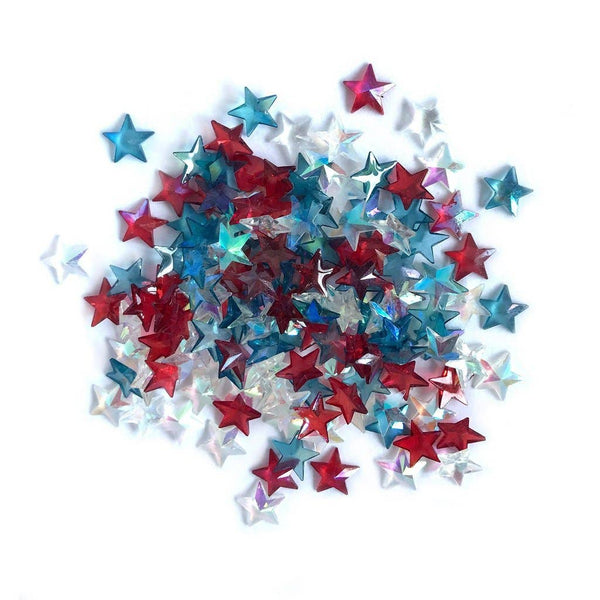 Patriotic Stars Sparkletz Shaker Elements
