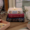 Jane Austen Book Stack Candle | Earl Grey & Honey