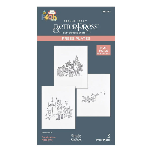 Celebration Moments Press Plates | Classic Pooh Birthday Collection