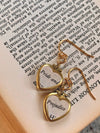 Pride & Prejudice Heart Locket Earrings
