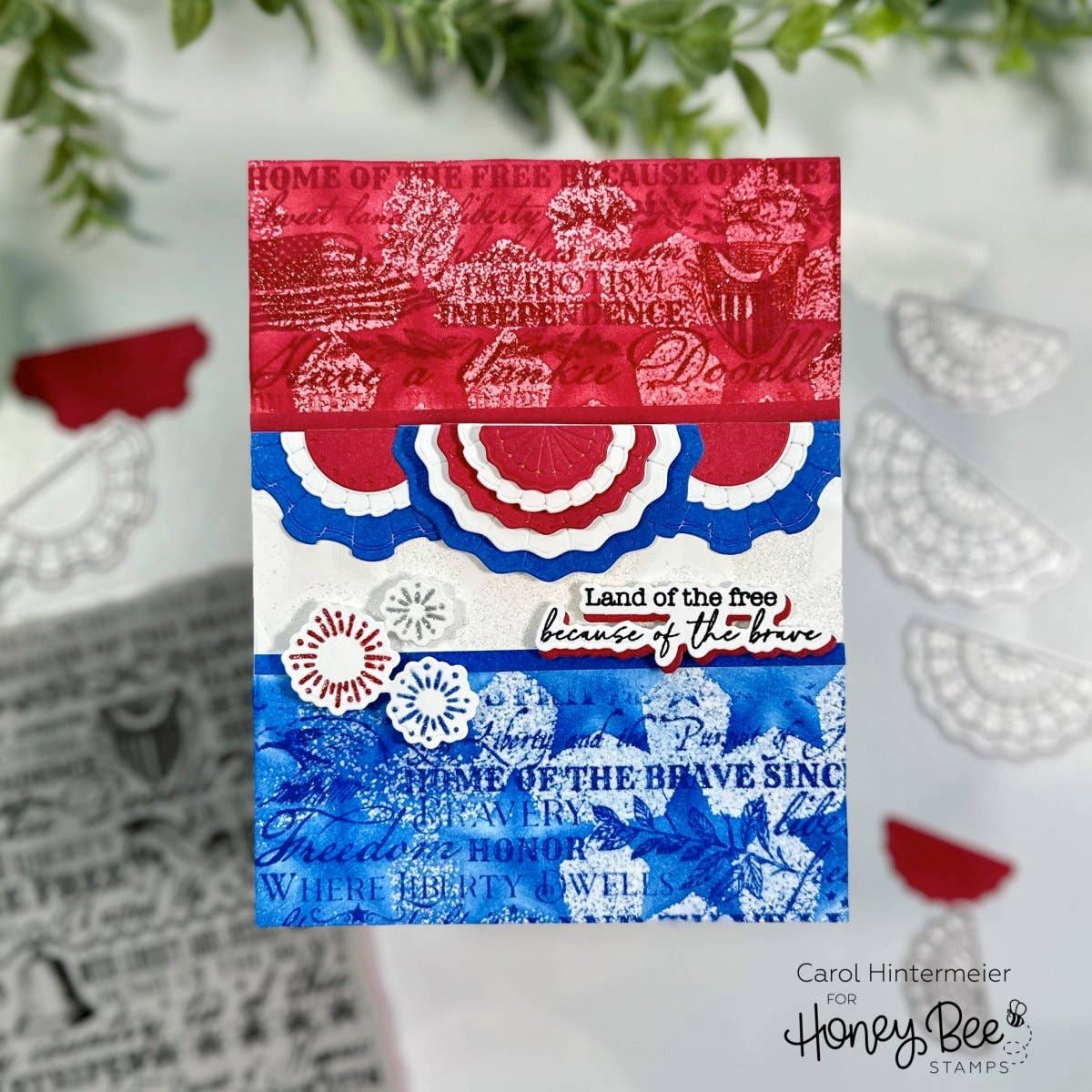 Star Spangled 3D A7 Embossing Folder