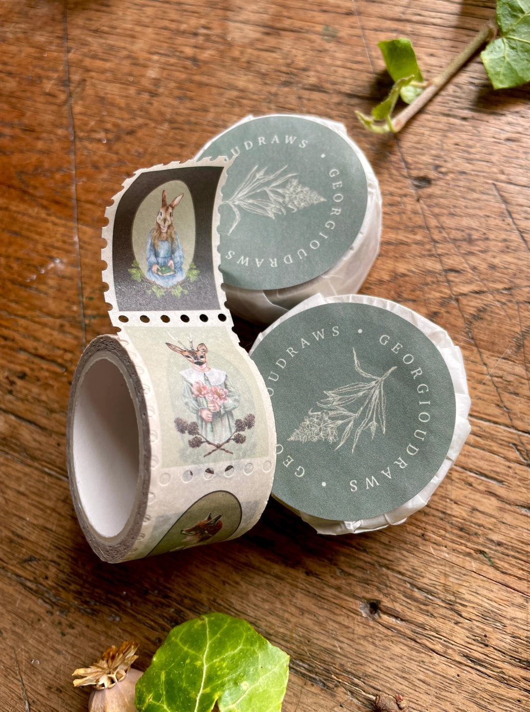 The Nature of Disguise Animal Masks Stamp Washi Tape