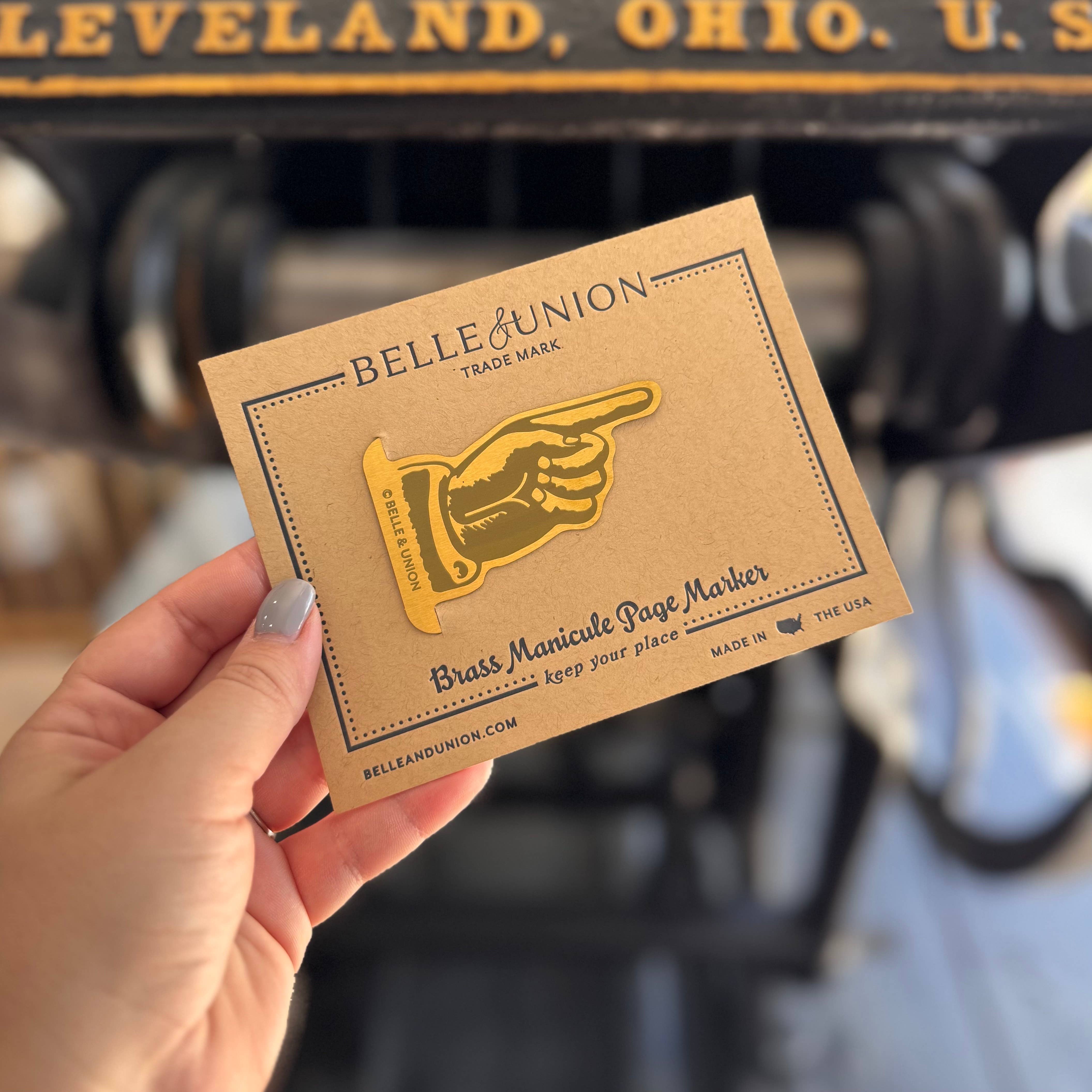 Brass Manicule Page Marker Bookmark