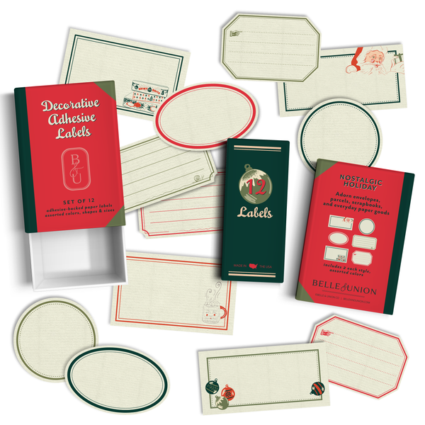 Nostalgic Holiday Ephemeria Paper Label Stickers