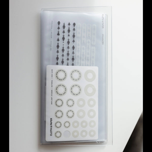 Clear A5 Slim Travel Organizer