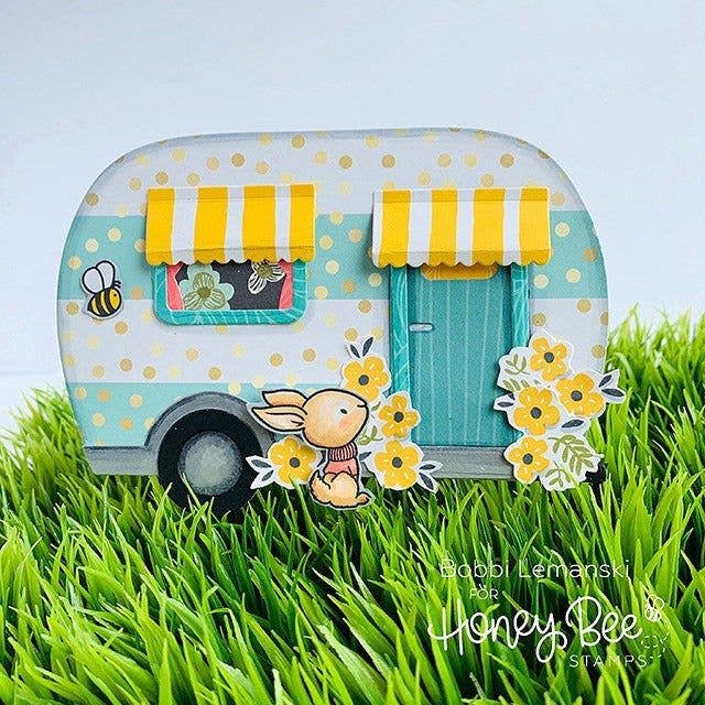 Camp Trailer Card Die Set