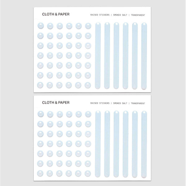 {coming soon!} Raised Transparent Sticker Set