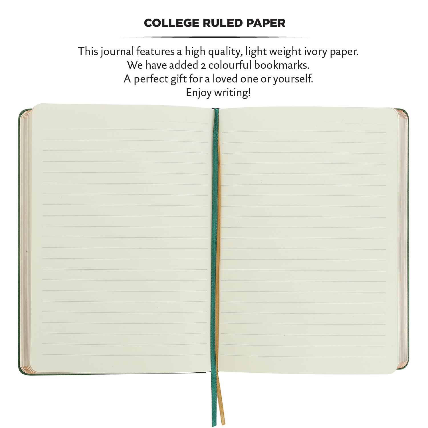 Green Antiqued Hardcover Journal
