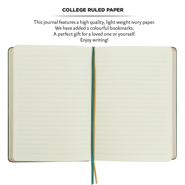 Green Antiqued Hardcover Journal