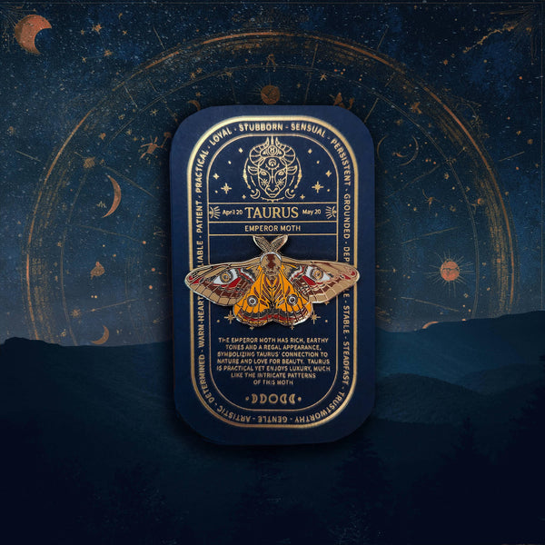 Zodiac Butterfly and Moth Enamel Pin Collection