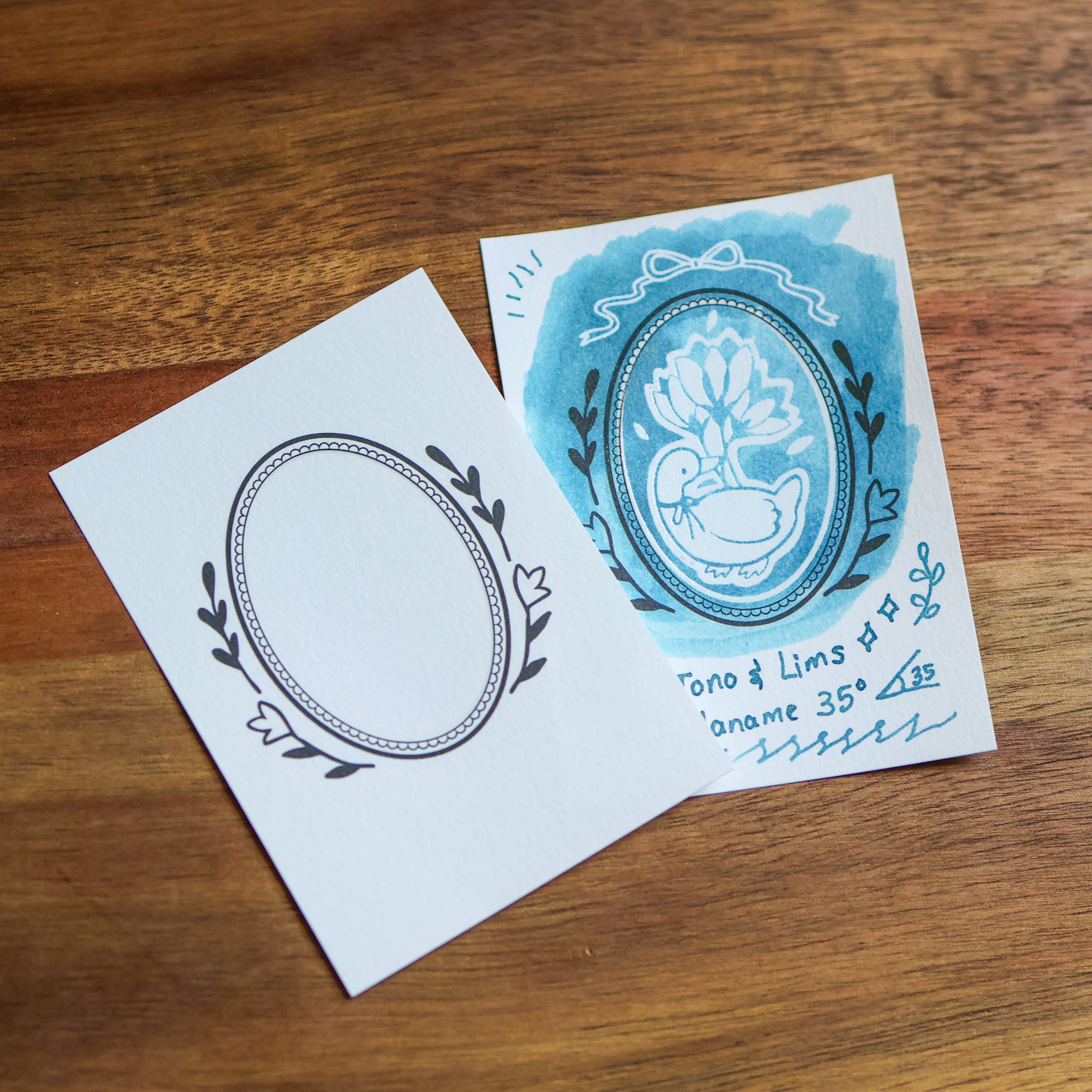 Flower Tales Ink Swatching Cards