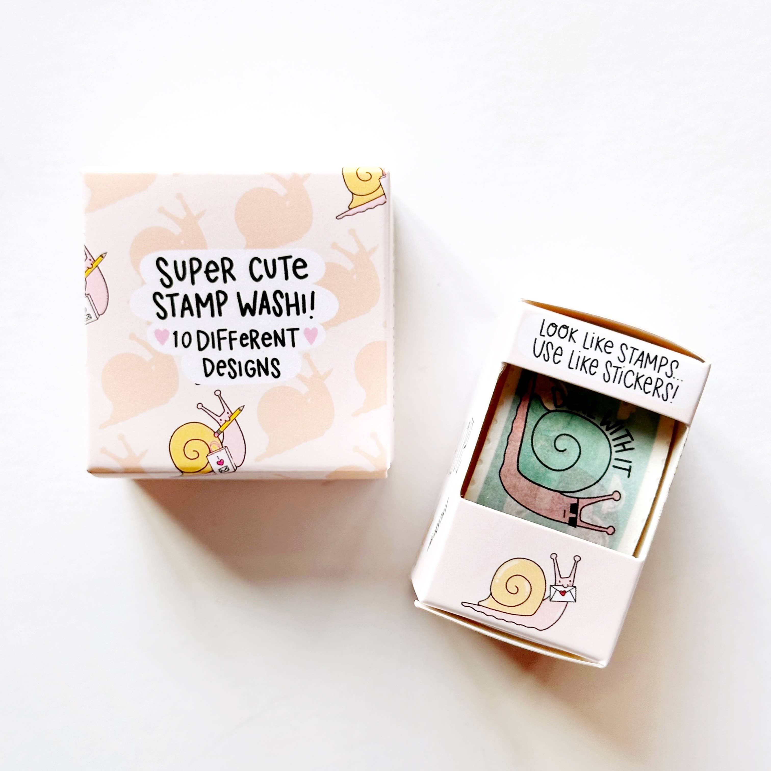 Ernie The Snail Faux-stage Stamp Washi