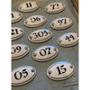 Porcelain Bisque Numbers