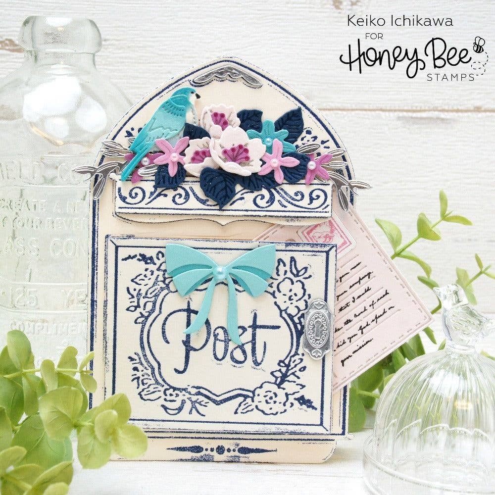 Vintage Mailbox A2 Card Die Set