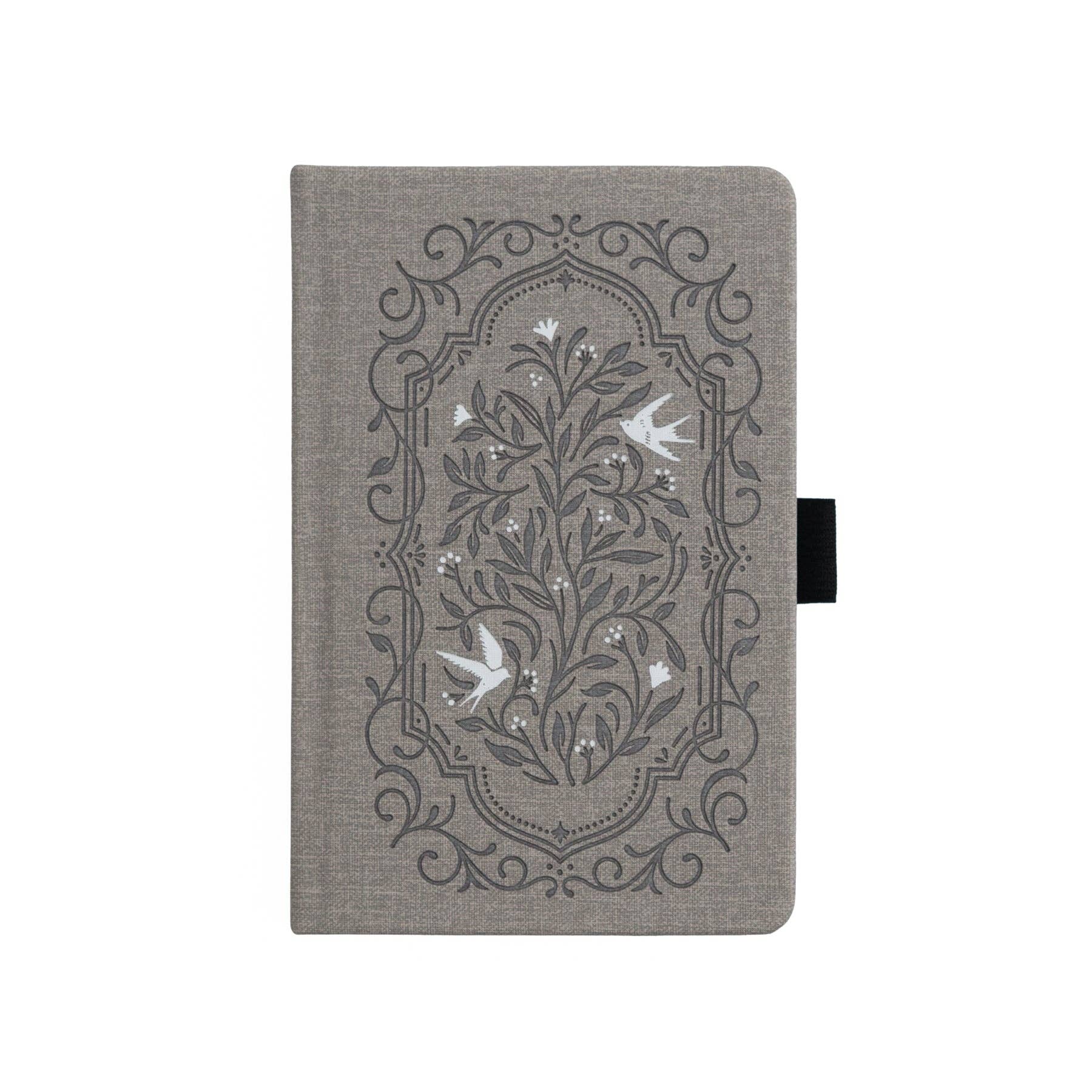 Songbird in Warm Gray Dot Grid Pocket Size Notebook