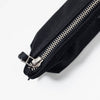 Black Canvas Zippered Pencil Pouch