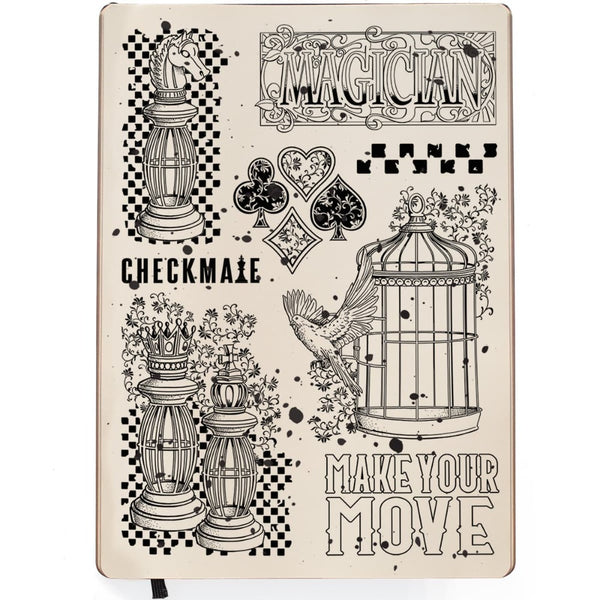 Make Your Move 6x8 Clear Stamp Set {clearance}