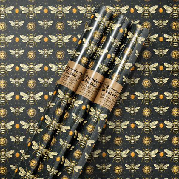 Celestial Bees Wrapping Paper