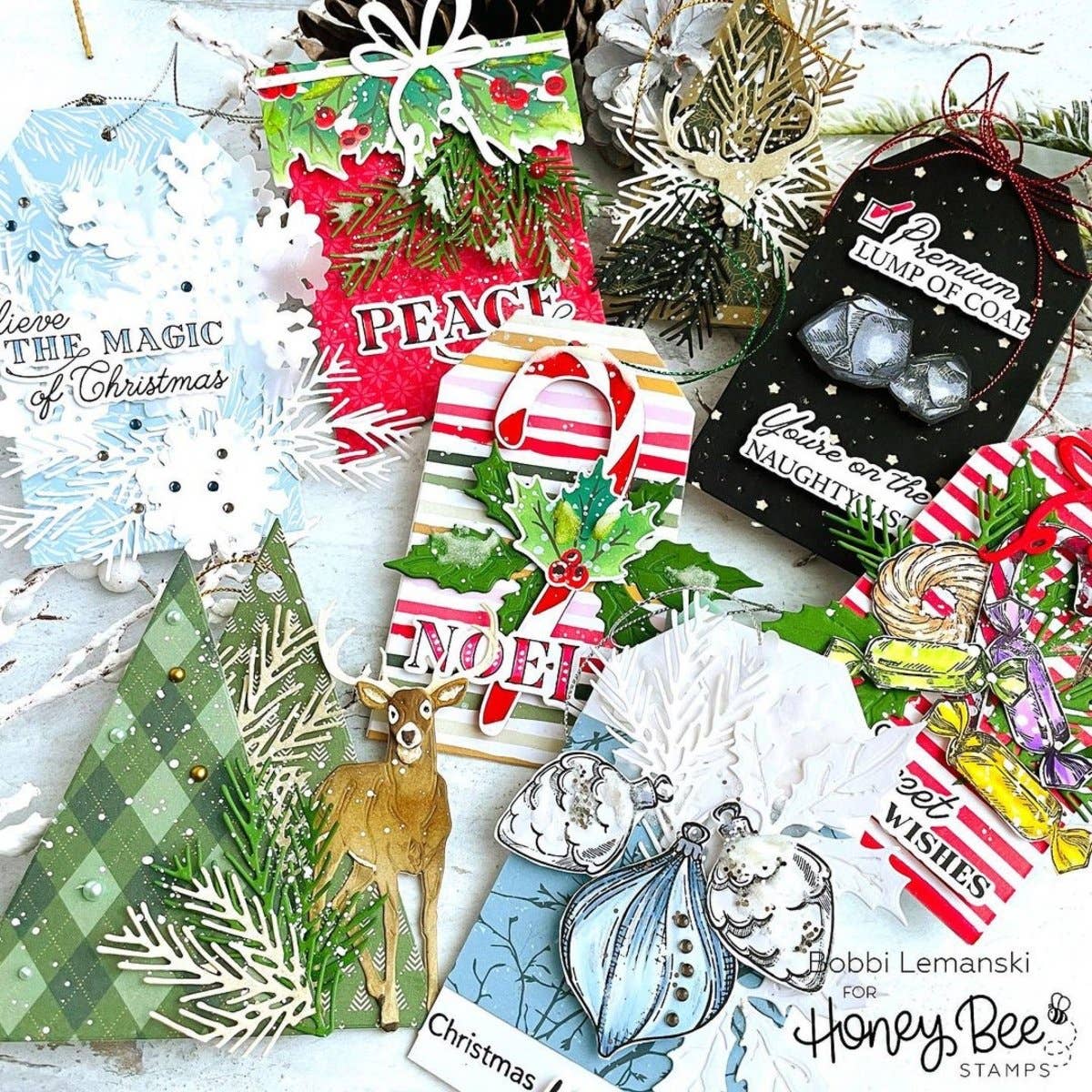 Holiday Treats 6x6 Clear Stamp Set | Vintage Gift Card Box Add-On {Retired}
