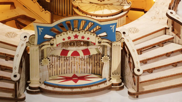 Tilt-A-Whirl Electro-Mechanical Wooden Puzzle