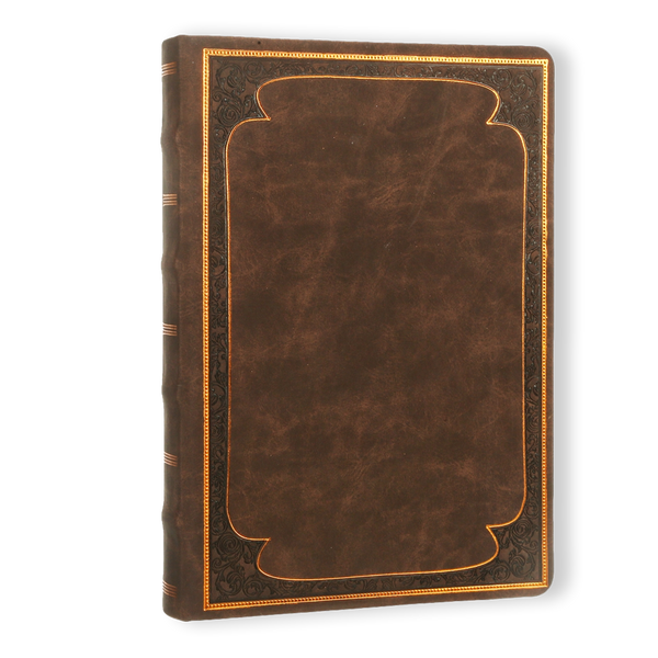 Matte Brown Classic Style Ruled Journal