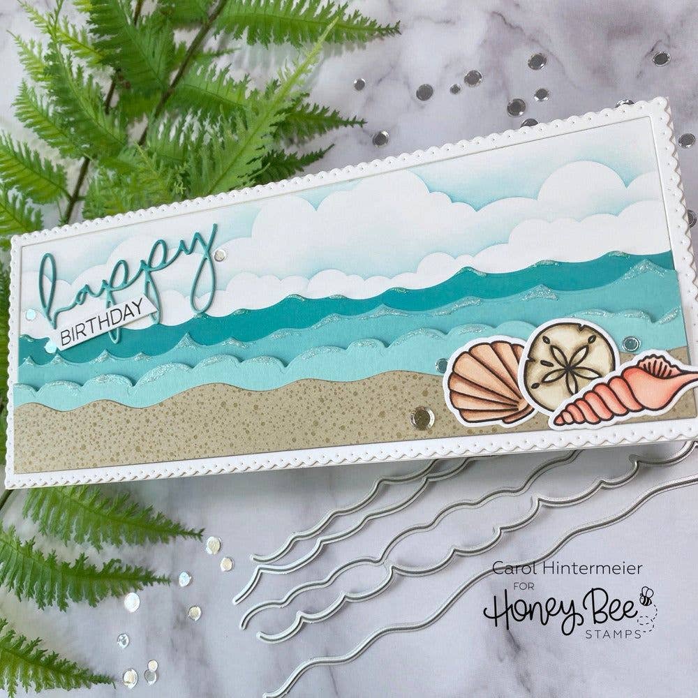 Makin' Waves Long Border Die Set: Water, Waves, Clouds, Hills and More! {Retired}