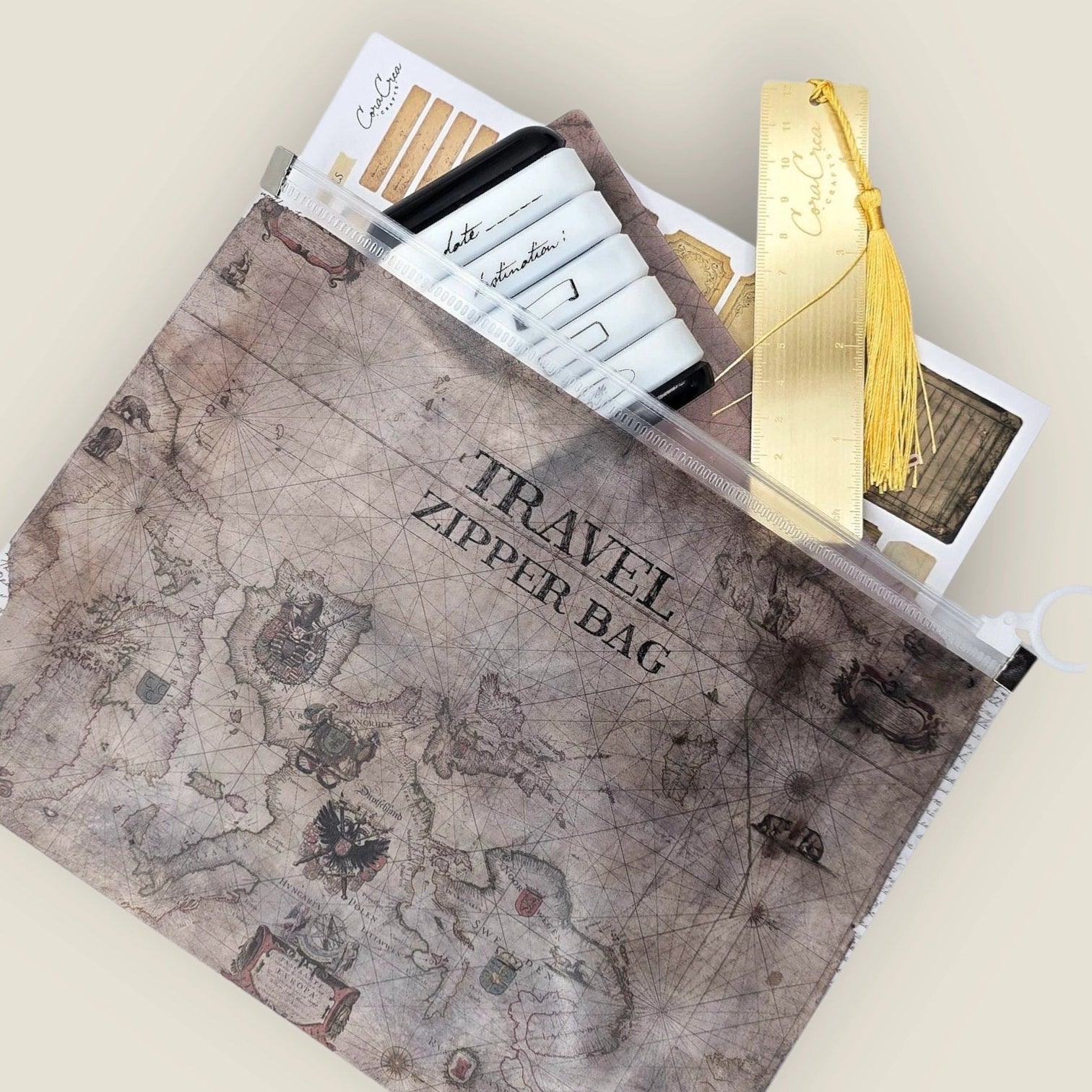 Travel Zipper Envelope