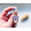<OOS> Moon Hanging Baby Bat Enamel Pin