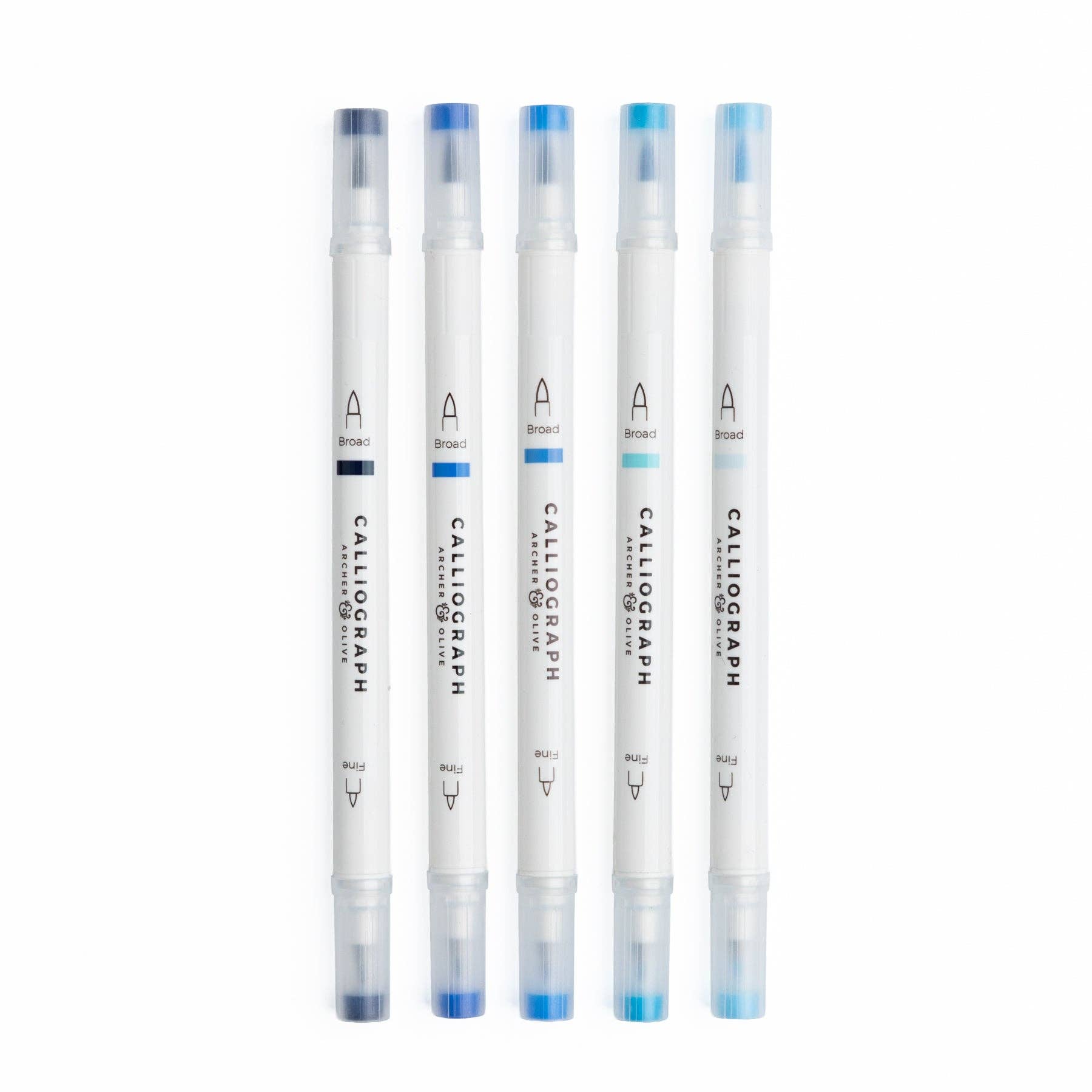 Indigo Hues 5pc Pen Sets | Acryolgraphs or Calliographs