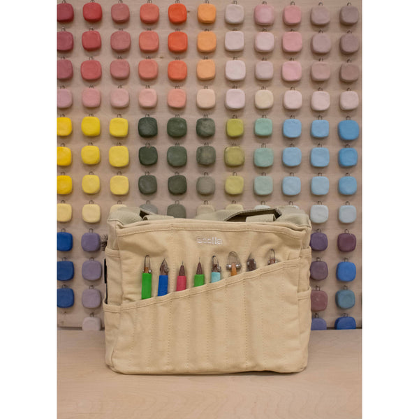 Boho Beige 30-Pocket Stationery/Artist Tote