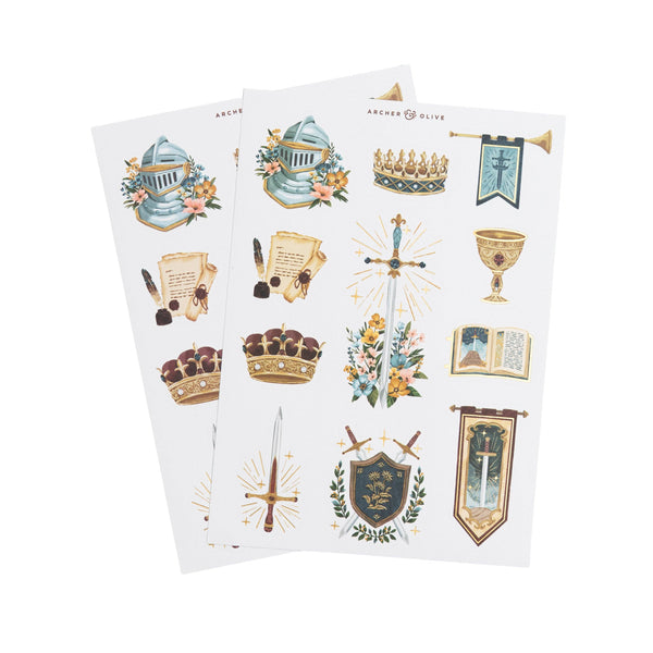 Knight's Sword Sticker Sheets
