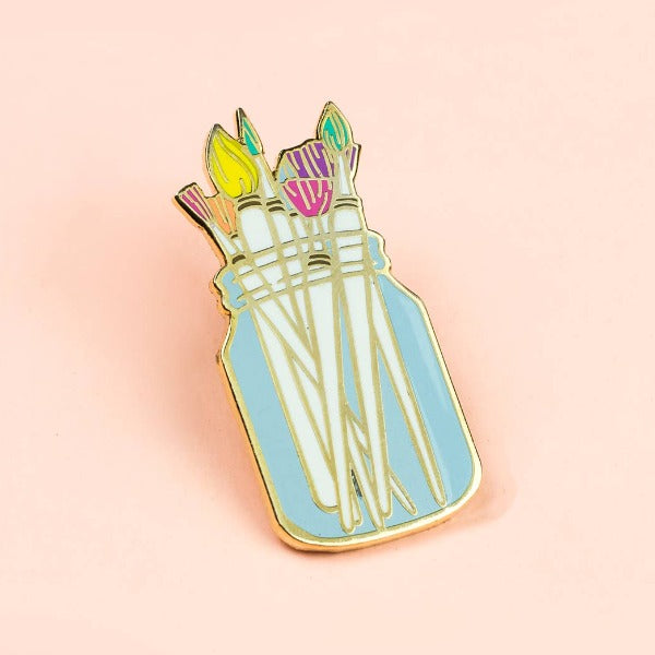 Paint Brushes Enamel Pin