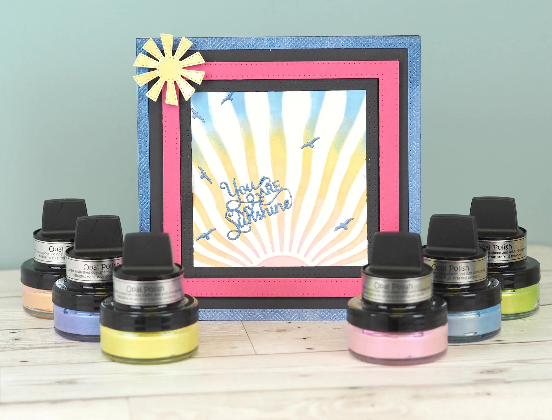 Lavender Blue Opal Polish Stencil Paste