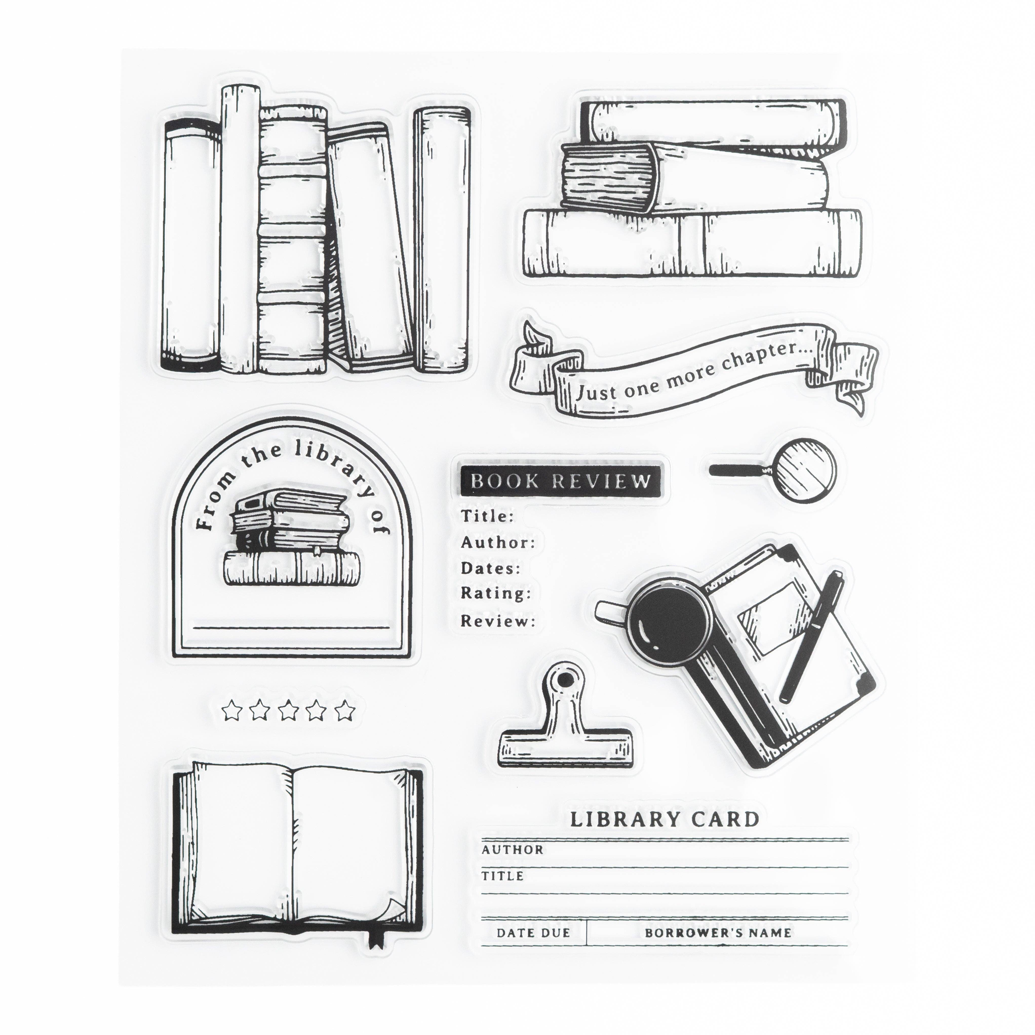 Everyday Bookish Acrylic Stamps