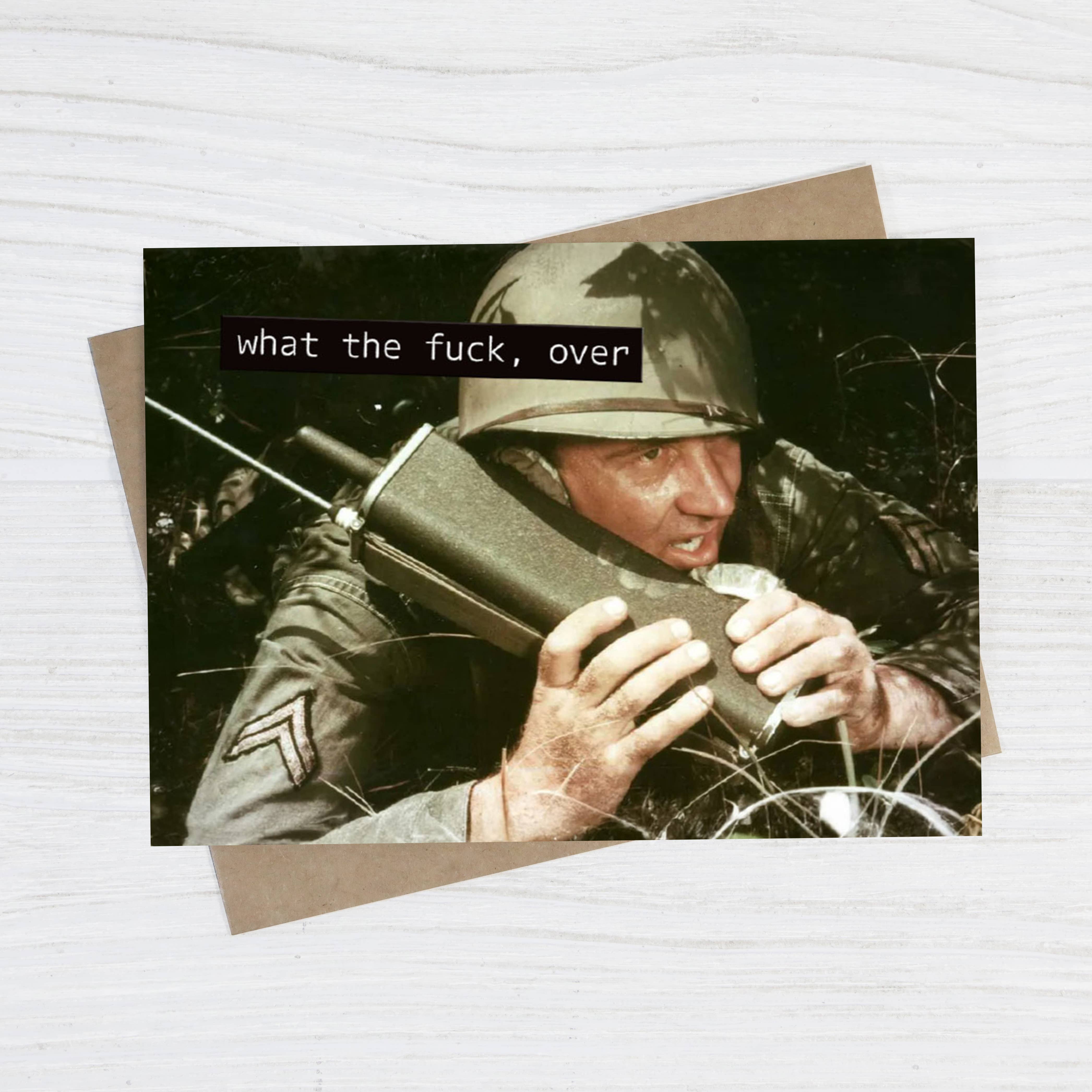 What the Fuck, Over | Just Because Card