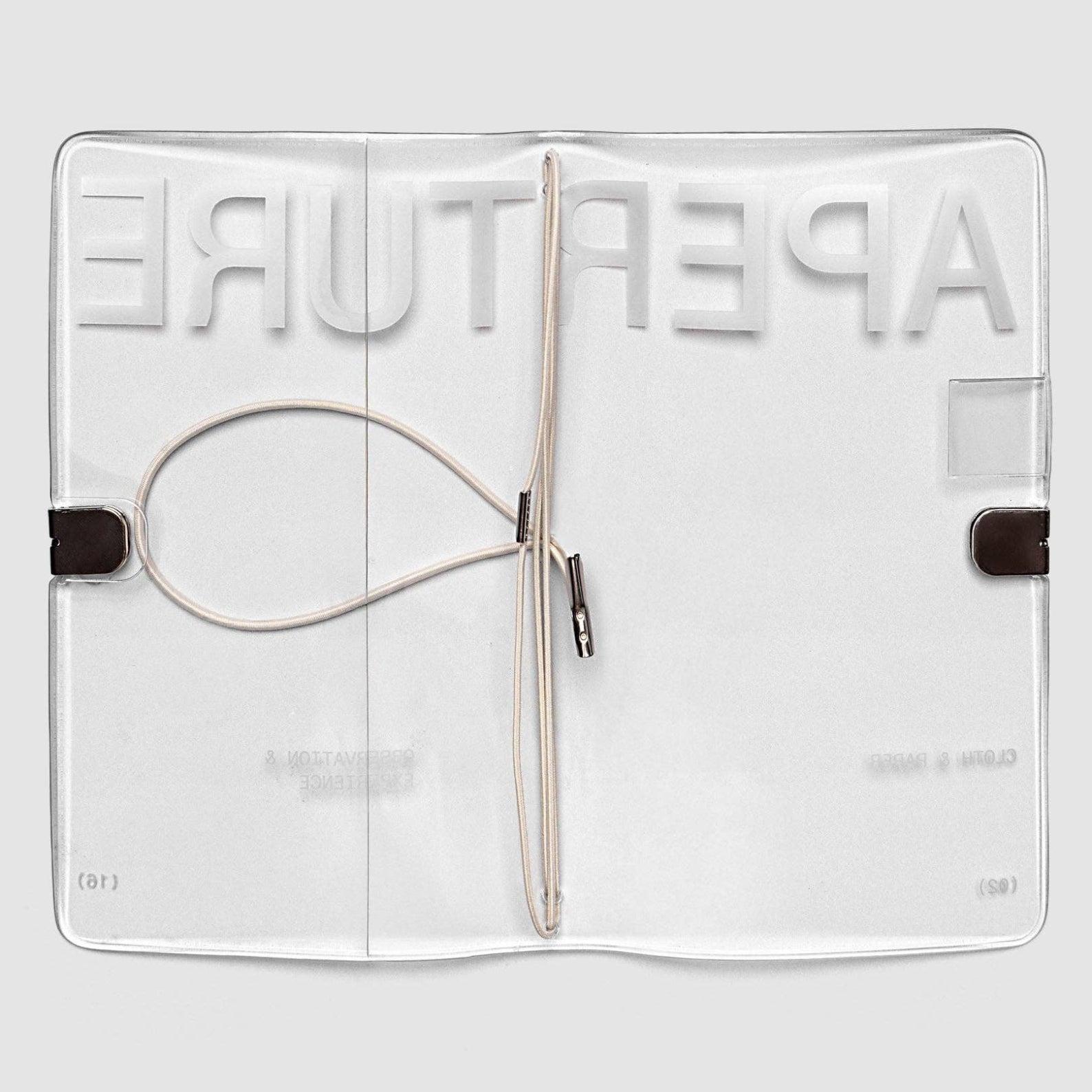 {coming soon!} Aperture Clear Vinyl Travel Notebook Cover
