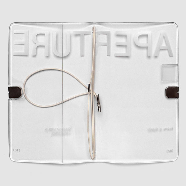 {coming soon!} Aperture Clear Vinyl Travel Notebook Cover
