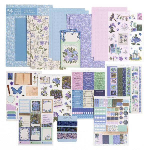 Wild Periwinkle Themed Stationery Kit