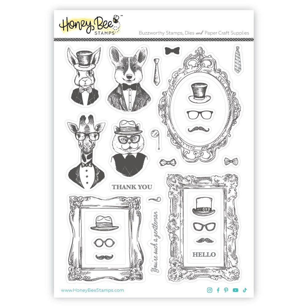 Dapper Decor 6x8 Rubber Cling Stamp Set